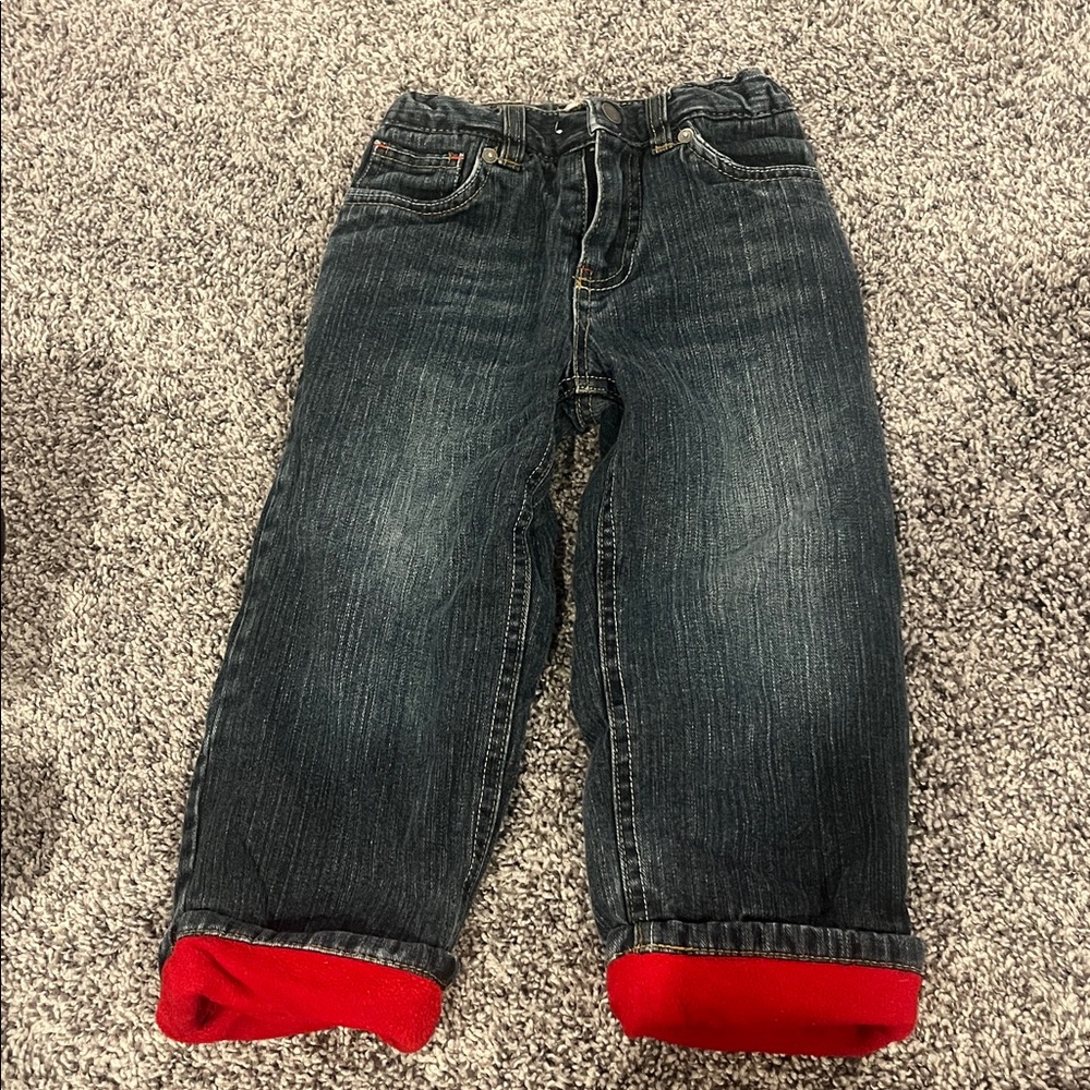 Fleece lined jeans by wonder kids